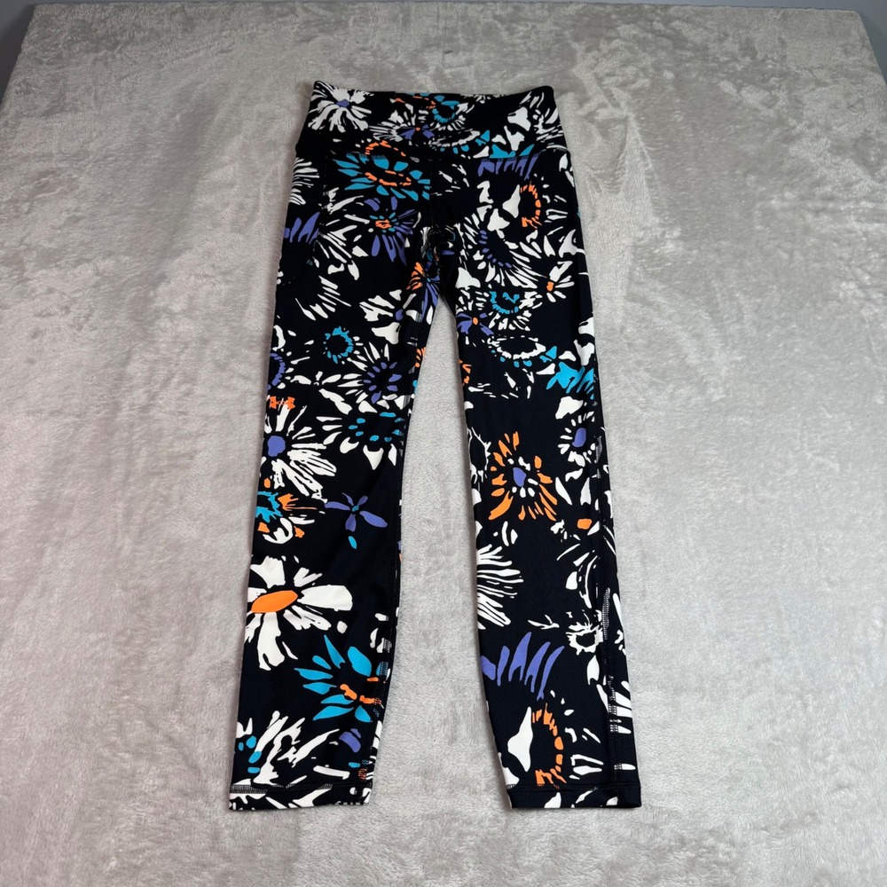 NWT Under Armour Womens Compression High Rise Ankle Floral Leggings S